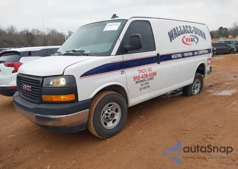 2022 GMC Savana Cargo Rwd 2500 Regular Wheelbase Work Van z USA, uszkodzony, nr VIN 1GTW7AFP9N1182735